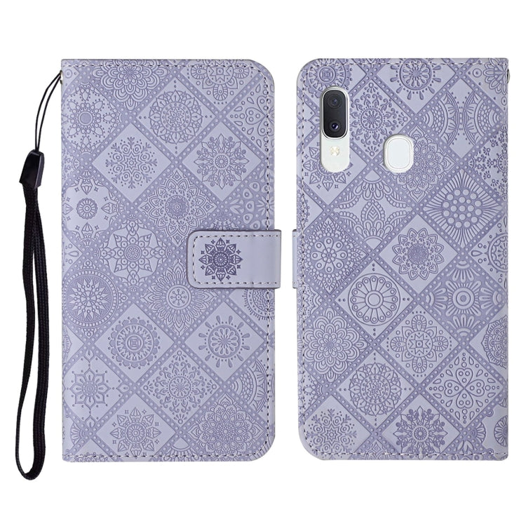 Ethnic Style Embossed Pattern Horizontal Flip Leather Case with Holder & Card Slots & Wallet & Lanyard, For Samsung Galaxy A20e, For Samsung Galaxy A20s, For Samsung Galaxy A21