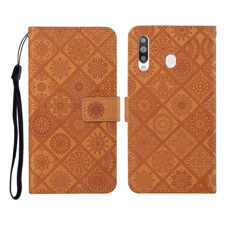 Ethnic Style Embossed Pattern Horizontal Flip Leather Case with Holder & Card Slots & Wallet & Lanyard, For Samsung Galaxy A20e, For Samsung Galaxy A20s, For Samsung Galaxy A21