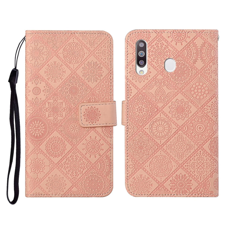 Ethnic Style Embossed Pattern Horizontal Flip Leather Case with Holder & Card Slots & Wallet & Lanyard, For Samsung Galaxy A20e, For Samsung Galaxy A20s, For Samsung Galaxy A21