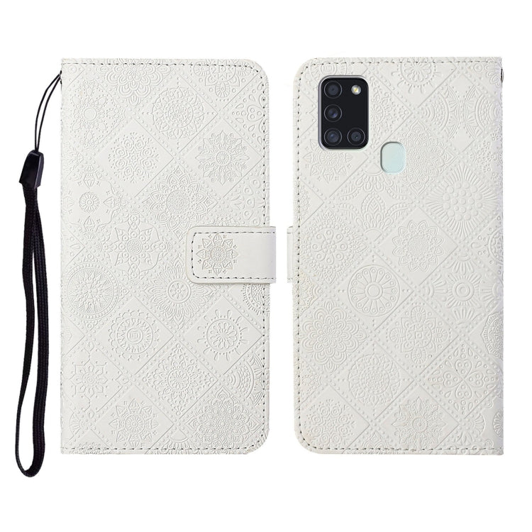 Ethnic Style Embossed Pattern Horizontal Flip Leather Case with Holder & Card Slots & Wallet & Lanyard, For Samsung Galaxy A21s, For Samsung Galaxy A31, For Samsung Galaxy A40