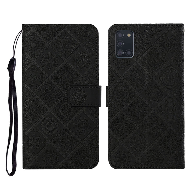 Ethnic Style Embossed Pattern Horizontal Flip Leather Case with Holder & Card Slots & Wallet & Lanyard, For Samsung Galaxy A21s, For Samsung Galaxy A31, For Samsung Galaxy A40