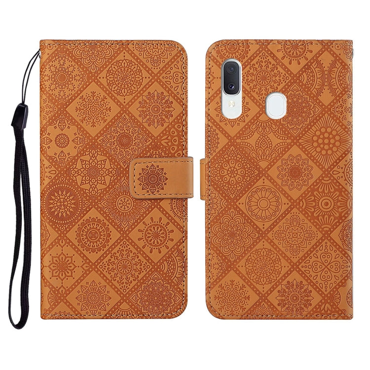 Ethnic Style Embossed Pattern Horizontal Flip Leather Case with Holder & Card Slots & Wallet & Lanyard, For Samsung Galaxy A21s, For Samsung Galaxy A31, For Samsung Galaxy A40