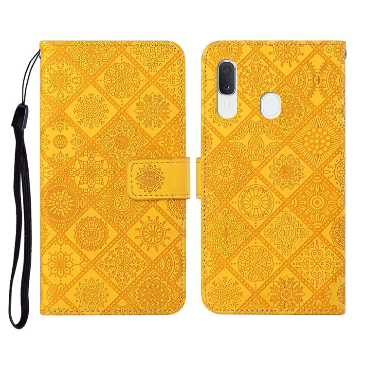 Ethnic Style Embossed Pattern Horizontal Flip Leather Case with Holder & Card Slots & Wallet & Lanyard, For Samsung Galaxy A21s, For Samsung Galaxy A31, For Samsung Galaxy A40
