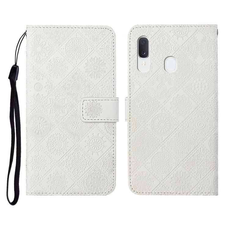 Ethnic Style Embossed Pattern Horizontal Flip Leather Case with Holder & Card Slots & Wallet & Lanyard, For Samsung Galaxy A21s, For Samsung Galaxy A31, For Samsung Galaxy A40