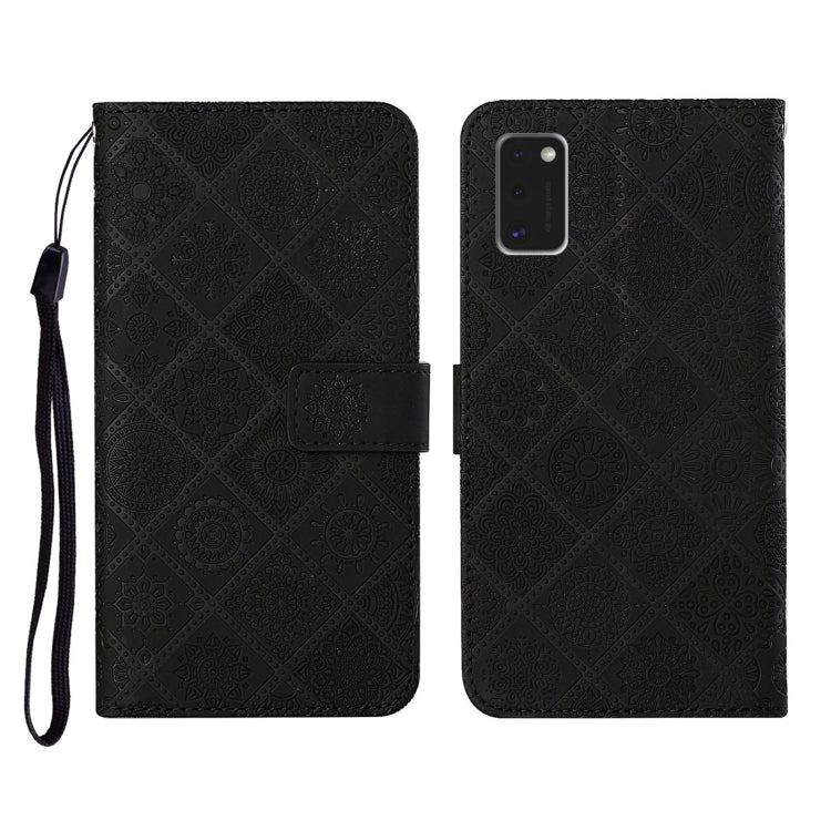 Ethnic Style Embossed Pattern Horizontal Flip Leather Case with Holder & Card Slots & Wallet & Lanyard, For Samsung Galaxy A41, For Samsung Galaxy A42 5G, For Samsung Galaxy A50