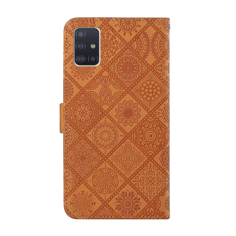 Ethnic Style Embossed Pattern Horizontal Flip Leather Case with Holder & Card Slots & Wallet & Lanyard, For Samsung Galaxy A51, For Samsung Galaxy A70, For Samsung Galaxy A71