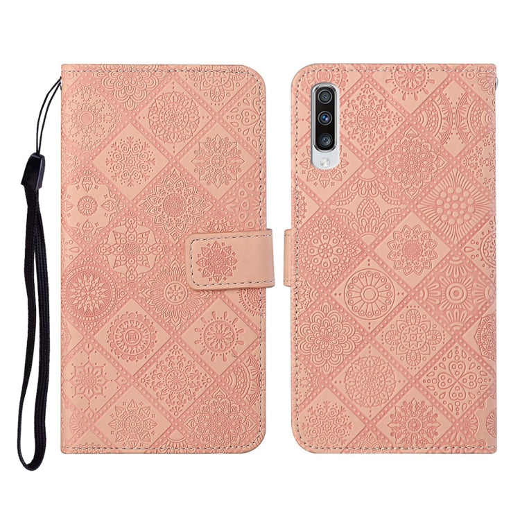 Ethnic Style Embossed Pattern Horizontal Flip Leather Case with Holder & Card Slots & Wallet & Lanyard, For Samsung Galaxy A51, For Samsung Galaxy A70, For Samsung Galaxy A71