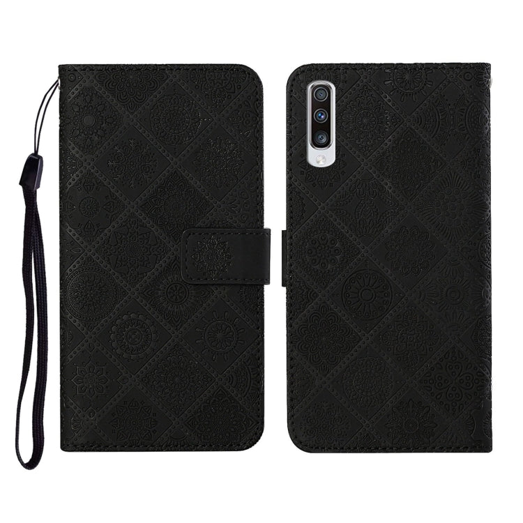 Ethnic Style Embossed Pattern Horizontal Flip Leather Case with Holder & Card Slots & Wallet & Lanyard, For Samsung Galaxy A51, For Samsung Galaxy A70, For Samsung Galaxy A71