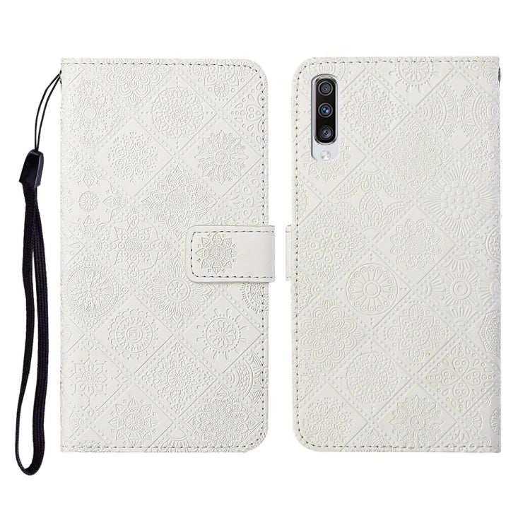 Ethnic Style Embossed Pattern Horizontal Flip Leather Case with Holder & Card Slots & Wallet & Lanyard, For Samsung Galaxy A51, For Samsung Galaxy A70, For Samsung Galaxy A71