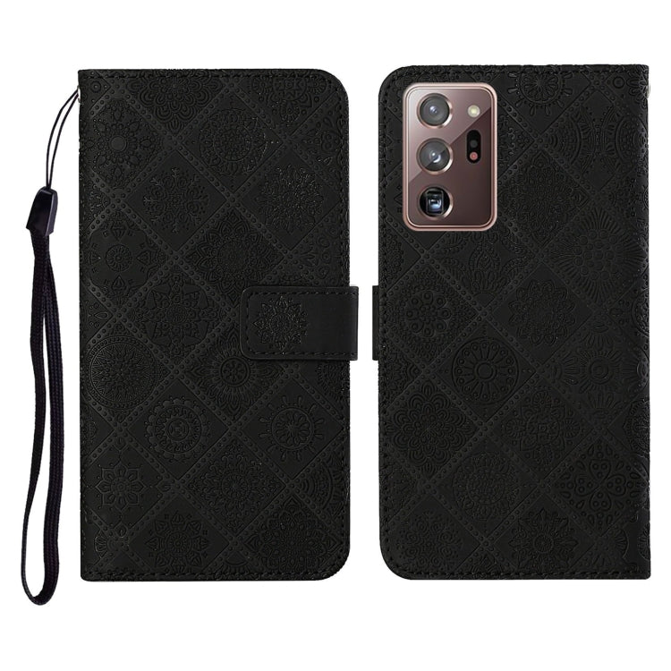 Ethnic Style Embossed Pattern Horizontal Flip Leather Case with Holder & Card Slots & Wallet & Lanyard, For Samsung Galaxy M11, For Samsung Galaxy Note20, For Samsung Galaxy Note20 Ultra
