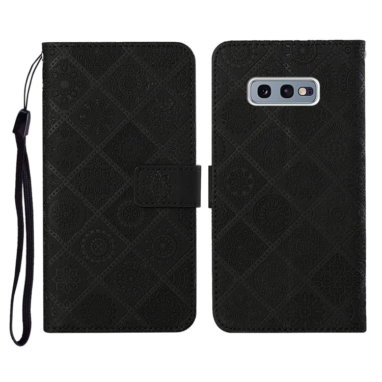Ethnic Style Embossed Pattern Horizontal Flip Leather Case with Holder & Card Slots & Wallet & Lanyard, For Samsung Galaxy S10, For Samsung Galaxy S10+, For Samsung Galaxy S10e