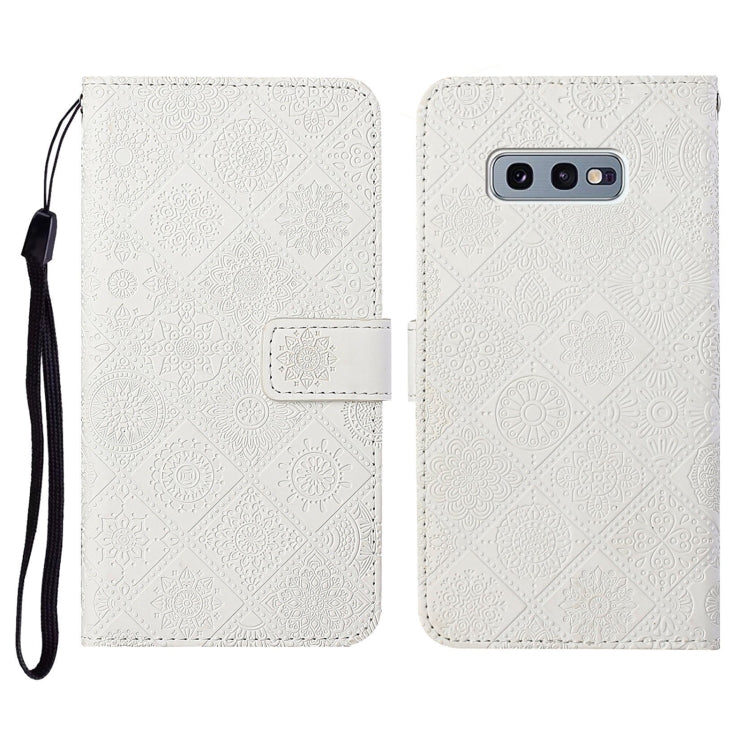 Ethnic Style Embossed Pattern Horizontal Flip Leather Case with Holder & Card Slots & Wallet & Lanyard, For Samsung Galaxy S10, For Samsung Galaxy S10+, For Samsung Galaxy S10e
