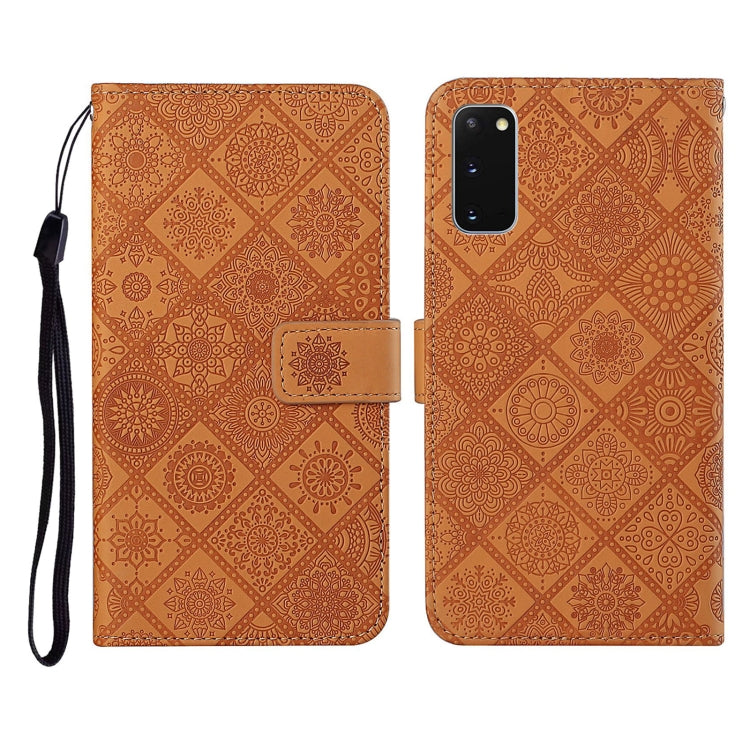 Ethnic Style Embossed Pattern Horizontal Flip Leather Case with Holder & Card Slots & Wallet & Lanyard, For Samsung Galaxy S20, For Samsung Galaxy S20 FE, For Samsung Galaxy S20+