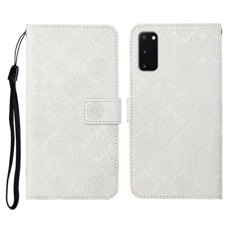 Ethnic Style Embossed Pattern Horizontal Flip Leather Case with Holder & Card Slots & Wallet & Lanyard, For Samsung Galaxy S20, For Samsung Galaxy S20 FE, For Samsung Galaxy S20+