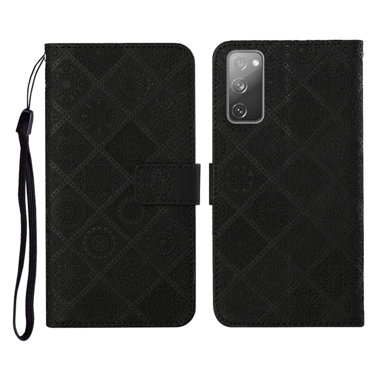 Ethnic Style Embossed Pattern Horizontal Flip Leather Case with Holder & Card Slots & Wallet & Lanyard, For Samsung Galaxy S20, For Samsung Galaxy S20 FE, For Samsung Galaxy S20+