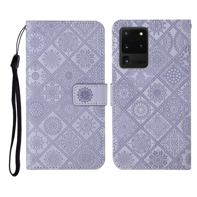 Ethnic Style Embossed Pattern Horizontal Flip Leather Case with Holder & Card Slots & Wallet & Lanyard, For Samsung Galaxy S20 Ultra, For Samsung Galaxy Galaxy S21 5G, For Samsung Galaxy S21+ 5G, For Samsung Galaxy Galaxy S21+ 5G