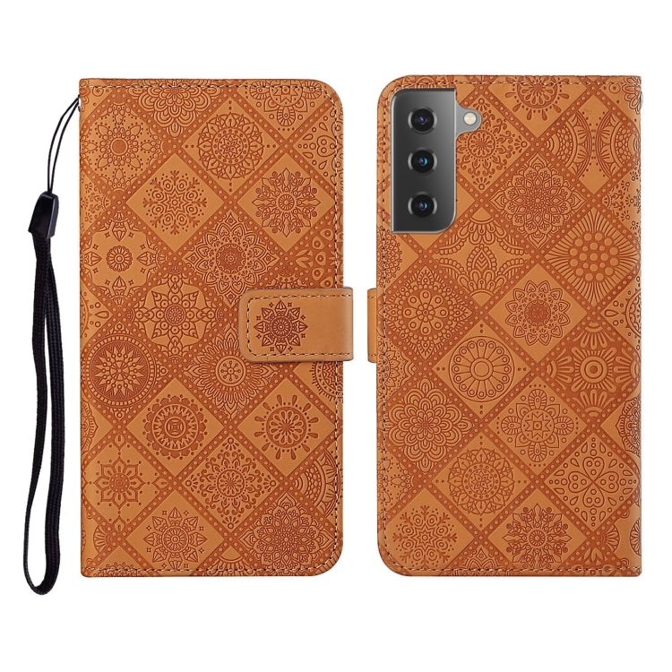 Ethnic Style Embossed Pattern Horizontal Flip Leather Case with Holder & Card Slots & Wallet & Lanyard, For Samsung Galaxy S20 Ultra, For Samsung Galaxy Galaxy S21 5G, For Samsung Galaxy S21+ 5G, For Samsung Galaxy Galaxy S21+ 5G