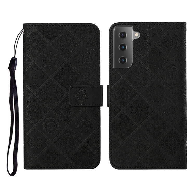 Ethnic Style Embossed Pattern Horizontal Flip Leather Case with Holder & Card Slots & Wallet & Lanyard, For Samsung Galaxy S20 Ultra, For Samsung Galaxy Galaxy S21 5G, For Samsung Galaxy S21+ 5G, For Samsung Galaxy Galaxy S21+ 5G