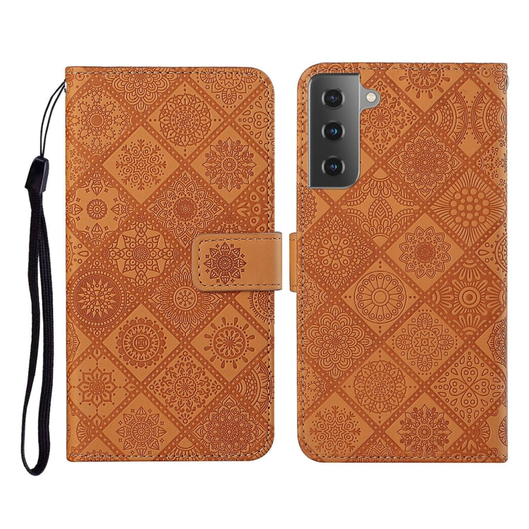Ethnic Style Embossed Pattern Horizontal Flip Leather Case with Holder & Card Slots & Wallet & Lanyard, For Samsung Galaxy S20 Ultra, For Samsung Galaxy Galaxy S21 5G, For Samsung Galaxy S21+ 5G, For Samsung Galaxy Galaxy S21+ 5G