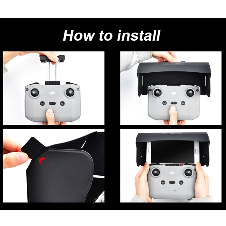 STARTRC 1108859 Dedicated Foldable Remote Control Magnetic Sunshade Anti-reflective Plate for DJI Mini 2 / Mavic Air 2, For DJI Mini 2 / Mavic Air 2