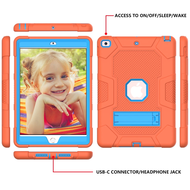 Coque de protection antichoc en silicone et PC avec support, motif robot contrasté, pour iPad 10.2 (2021/2020/2019) et Samsung Galaxy Tab A7 10.4 (2020) T500/T505