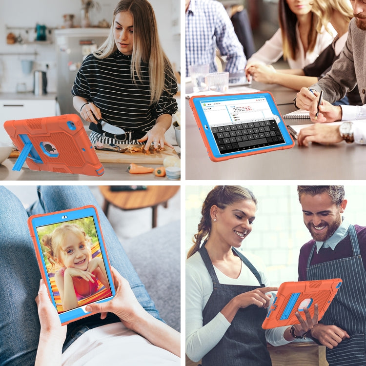 Coque de protection antichoc en silicone et PC avec support, motif robot contrasté, pour iPad 10.2 (2021/2020/2019) et Samsung Galaxy Tab A7 10.4 (2020) T500/T505