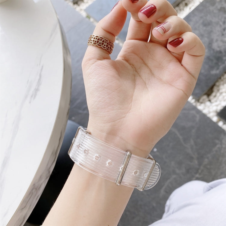 Candy Color Transparent TPU Watchband For Apple Watch Series 6 & SE & 5 & 4 40mm, For Apple Watch Series 7  41mm / & 6 & SE & 5 & 4 40mm