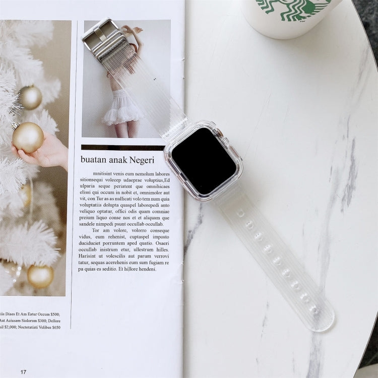 Candy Color Transparent TPU Watchband For Apple Watch Series 6 & SE & 5 & 4 40mm, For Apple Watch Series 7  41mm / & 6 & SE & 5 & 4 40mm