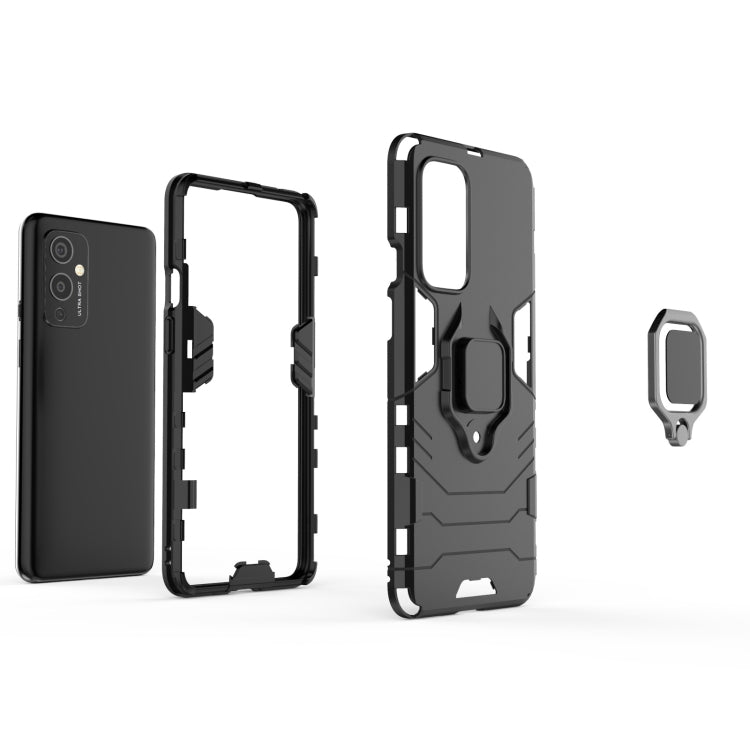 PC TPU Shockproof Protective Case with Magnetic Ring Holder for OnePlus 9 Pro
