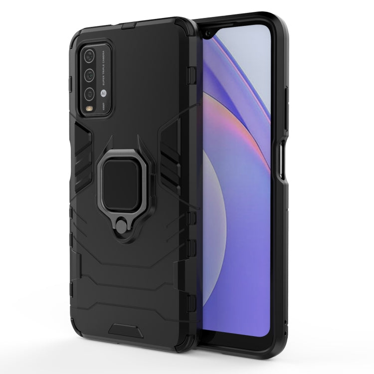 PC TPU Shockproof Protective Case with Magnetic Ring Holder for OnePlus 9 Pro