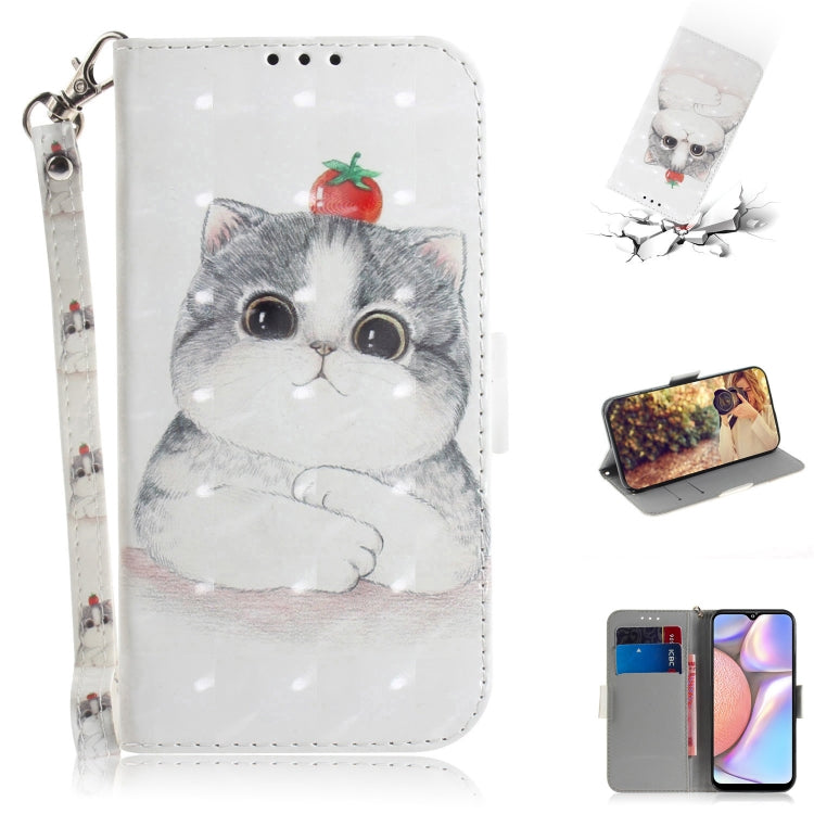 3D Colored Drawing Horizontal Flip Leather Case with Holder & Card Slot & Wallet & Lanyard