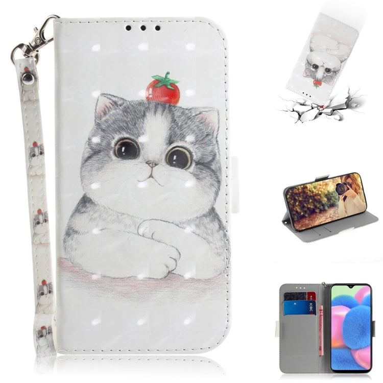 3D Colored Drawing Horizontal Flip Leather Case with Holder & Card Slot & Wallet & Lanyard