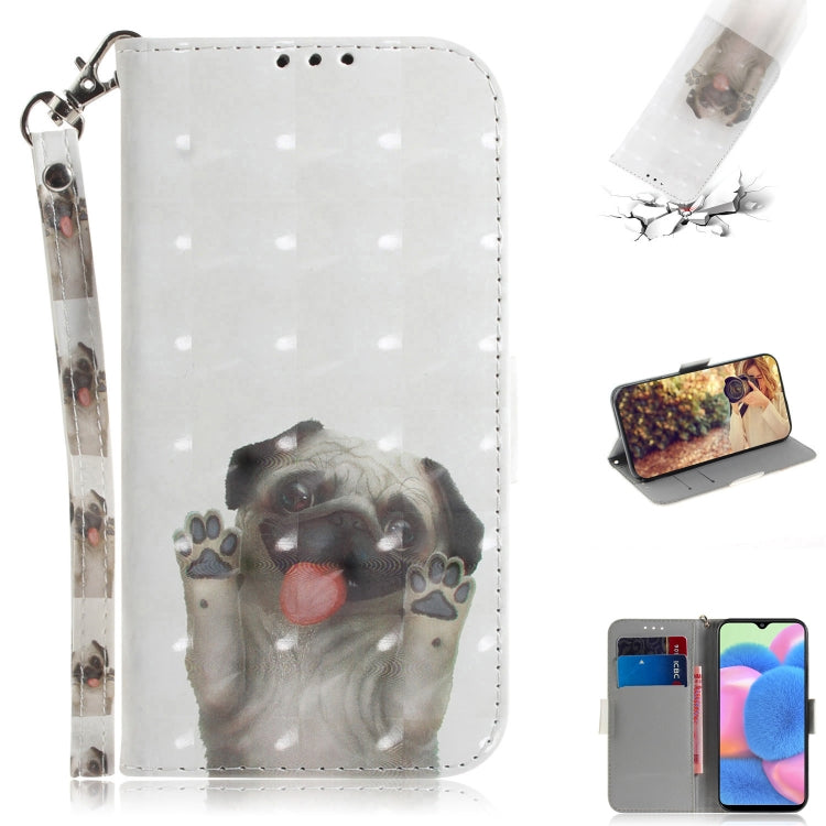 3D Colored Drawing Horizontal Flip Leather Case with Holder & Card Slot & Wallet & Lanyard