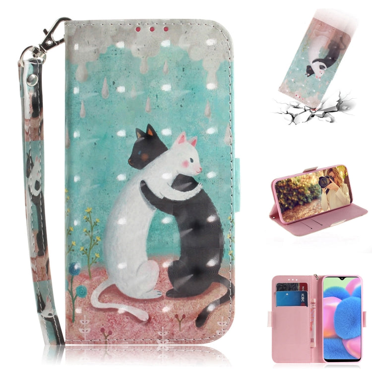 3D Colored Drawing Horizontal Flip Leather Case with Holder & Card Slot & Wallet & Lanyard