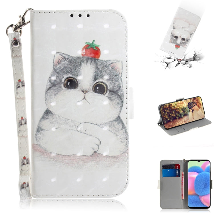 3D Colored Drawing Horizontal Flip Leather Case with Holder & Card Slot & Wallet & Lanyard