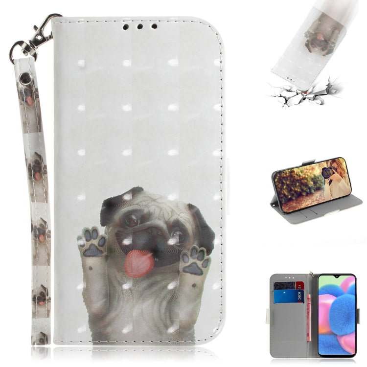3D Colored Drawing Horizontal Flip Leather Case with Holder & Card Slot & Wallet & Lanyard