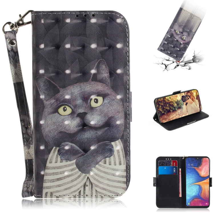 3D Colored Drawing Horizontal Flip Leather Case with Holder & Card Slot & Wallet & Lanyard