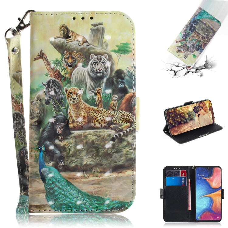 3D Colored Drawing Horizontal Flip Leather Case with Holder & Card Slot & Wallet & Lanyard