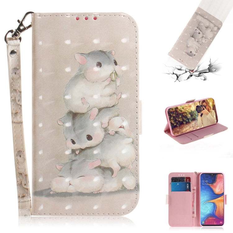3D Colored Drawing Horizontal Flip Leather Case with Holder & Card Slot & Wallet & Lanyard