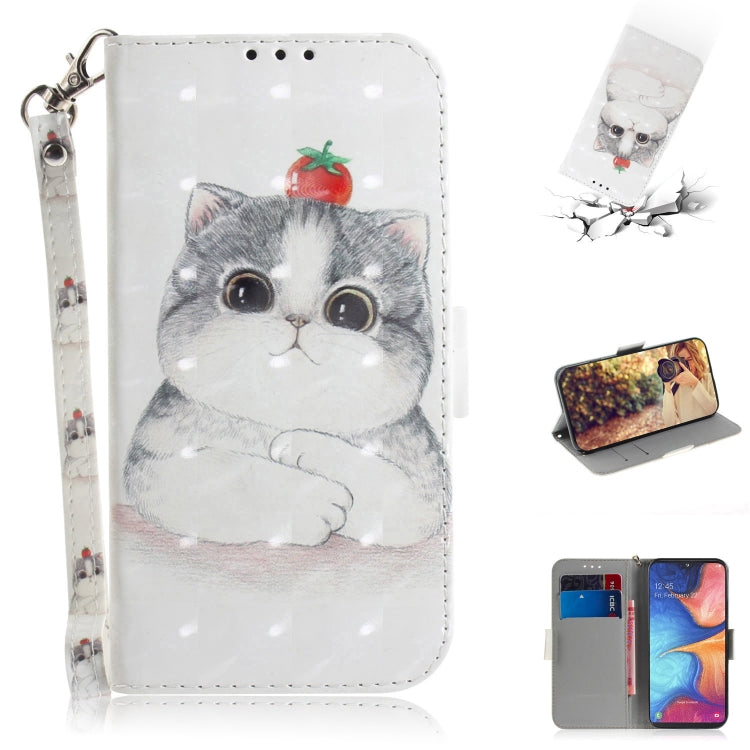 3D Colored Drawing Horizontal Flip Leather Case with Holder & Card Slot & Wallet & Lanyard