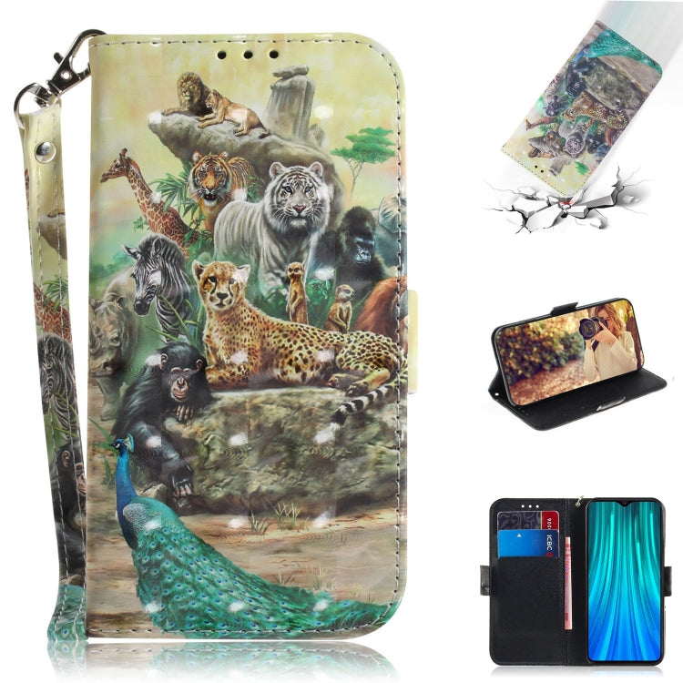 3D Colored Drawing Horizontal Flip Leather Case with Holder & Card Slot & Wallet & Lanyard