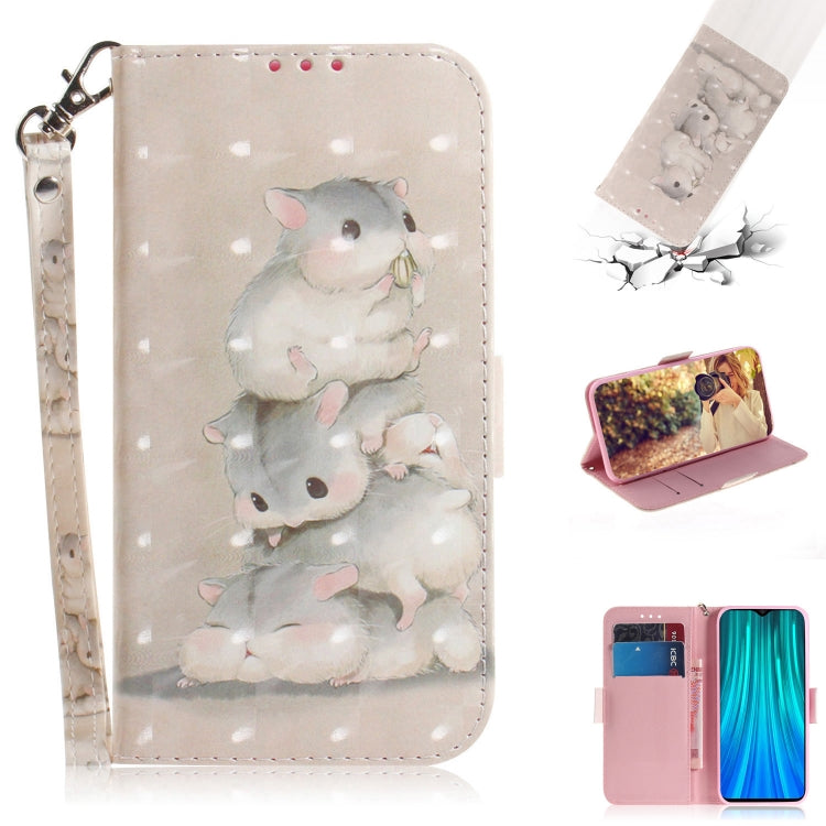 3D Colored Drawing Horizontal Flip Leather Case with Holder & Card Slot & Wallet & Lanyard
