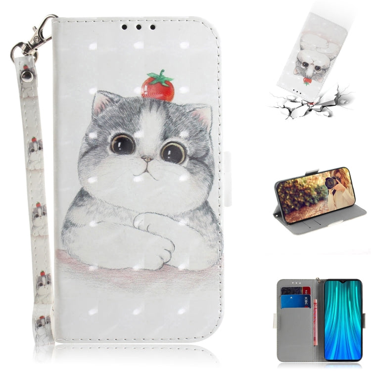 3D Colored Drawing Horizontal Flip Leather Case with Holder & Card Slot & Wallet & Lanyard