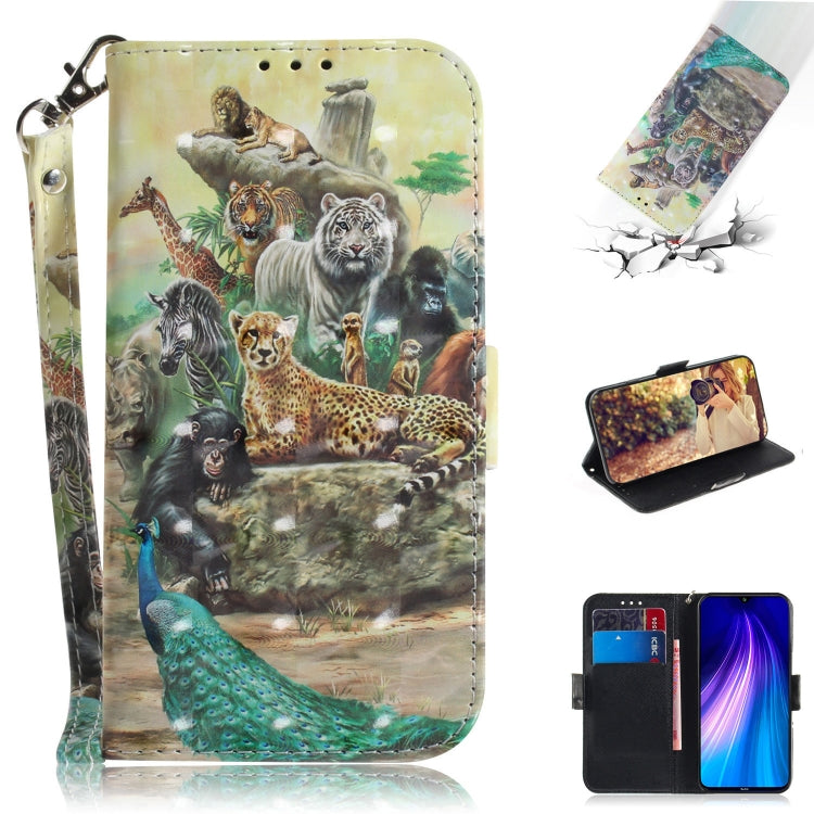 3D Colored Drawing Horizontal Flip Leather Case with Holder & Card Slot & Wallet & Lanyard