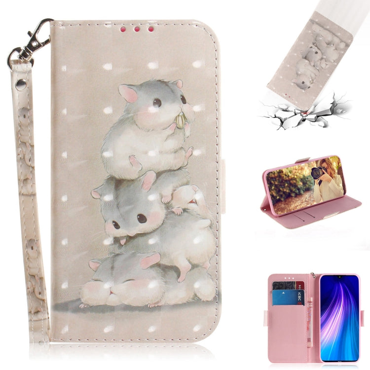 3D Colored Drawing Horizontal Flip Leather Case with Holder & Card Slot & Wallet & Lanyard