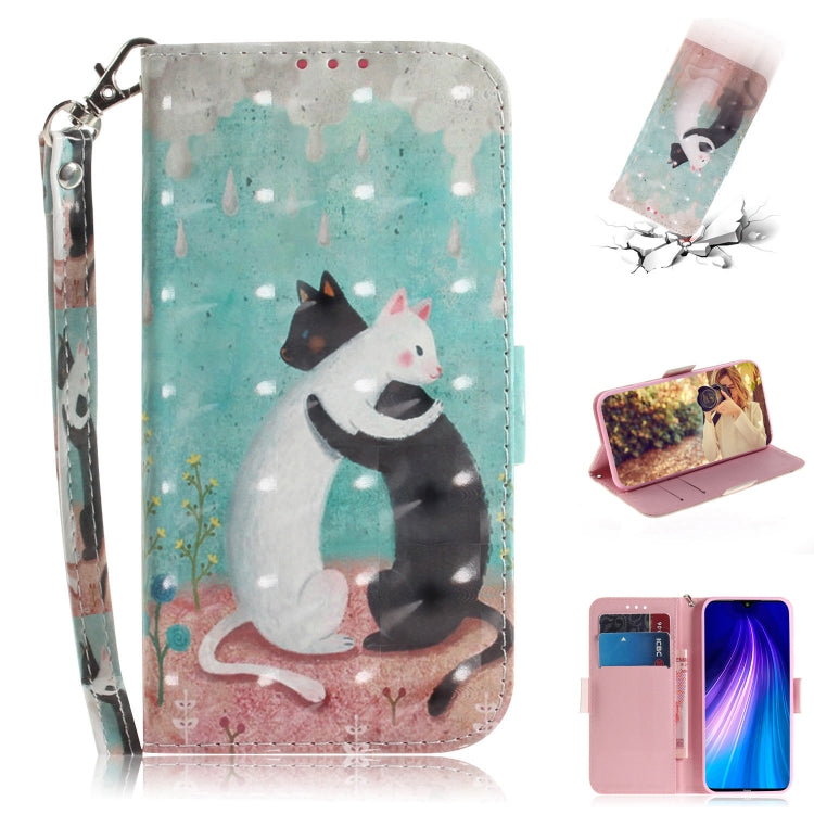 3D Colored Drawing Horizontal Flip Leather Case with Holder & Card Slot & Wallet & Lanyard