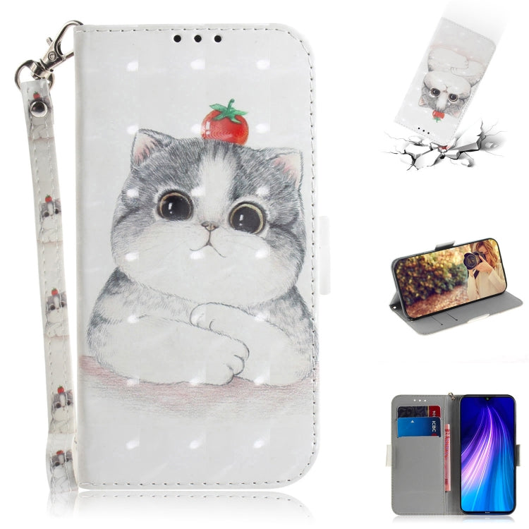 3D Colored Drawing Horizontal Flip Leather Case with Holder & Card Slot & Wallet & Lanyard