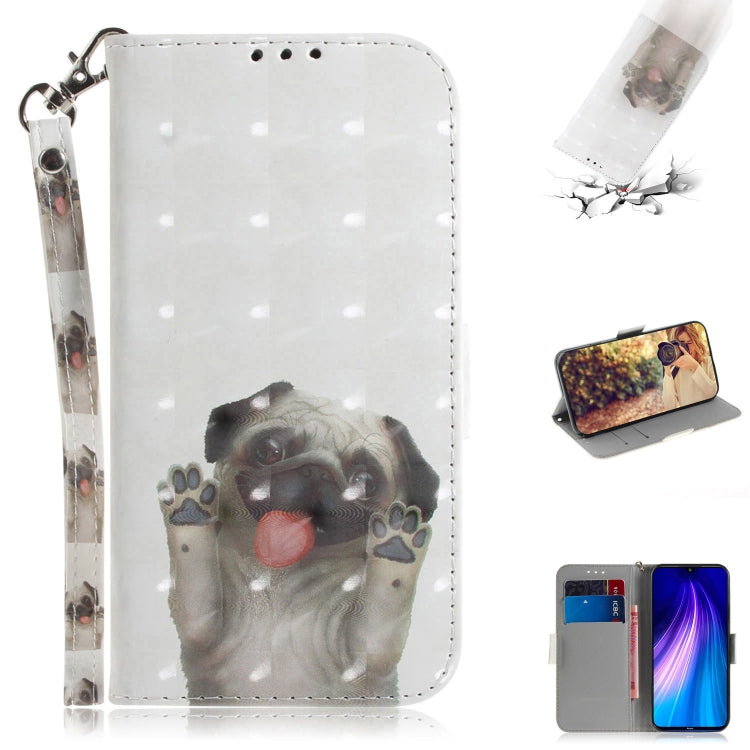 3D Colored Drawing Horizontal Flip Leather Case with Holder & Card Slot & Wallet & Lanyard