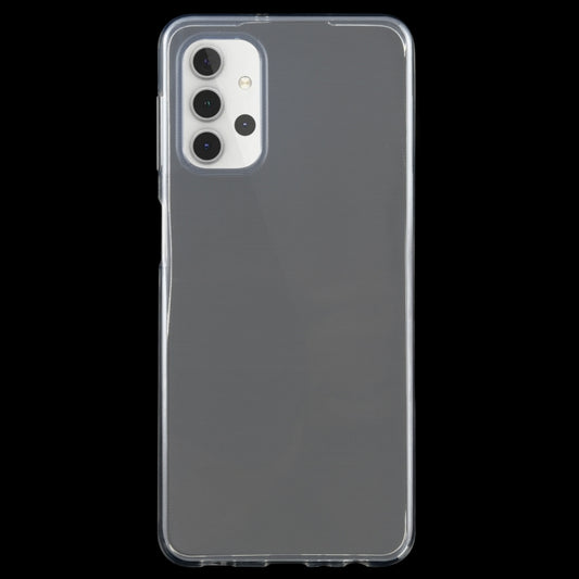 0.75mm soft TPU case front and back view showcasing slim profile for Galaxy A32