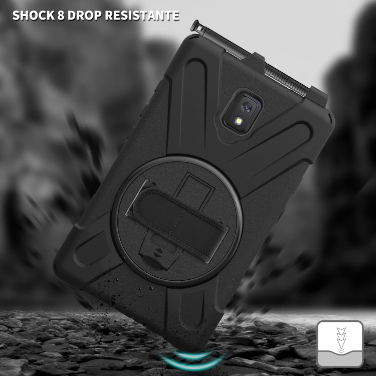 Shockproof Silicone PC Protective Case with Holder Strap for Samsung Galaxy Tab Active 3 T570 T575 8.0